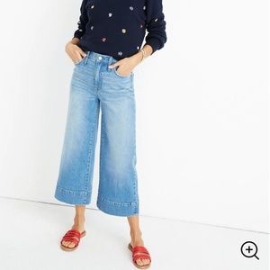 Madewell Wide-Leg Crop Jeans in Delancey Wash